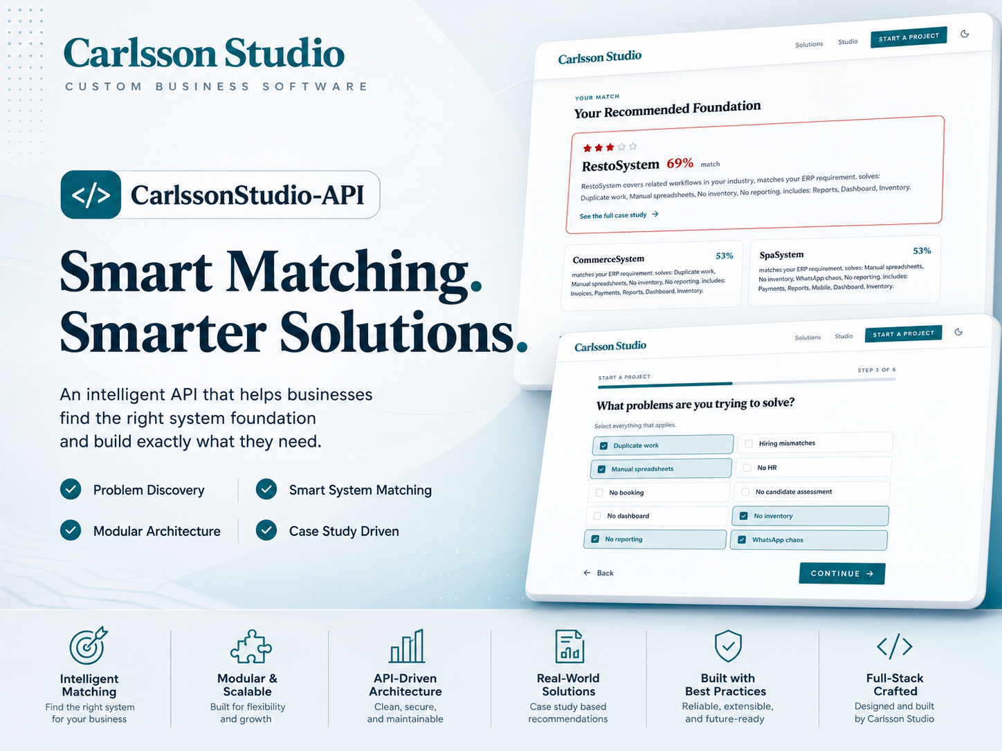 Carlsson Studio homepage.