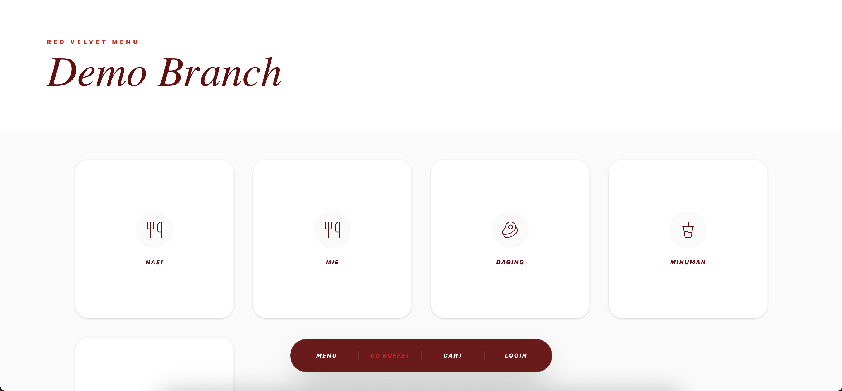 Category page for each branch